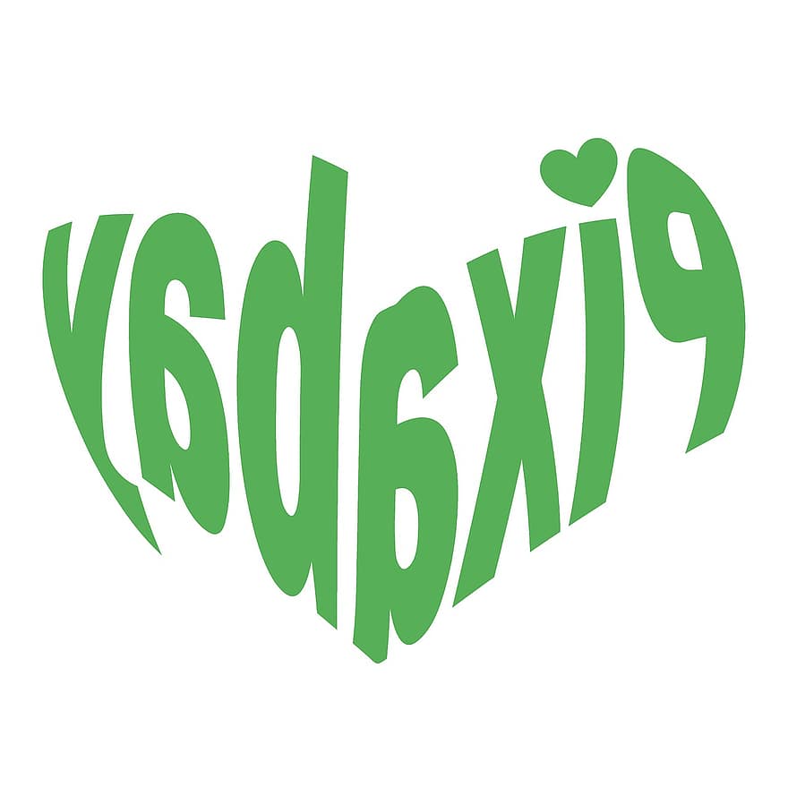 amour, cœur, conception, Contexte, logo, Pixabay, image, vert, forme, créative, création