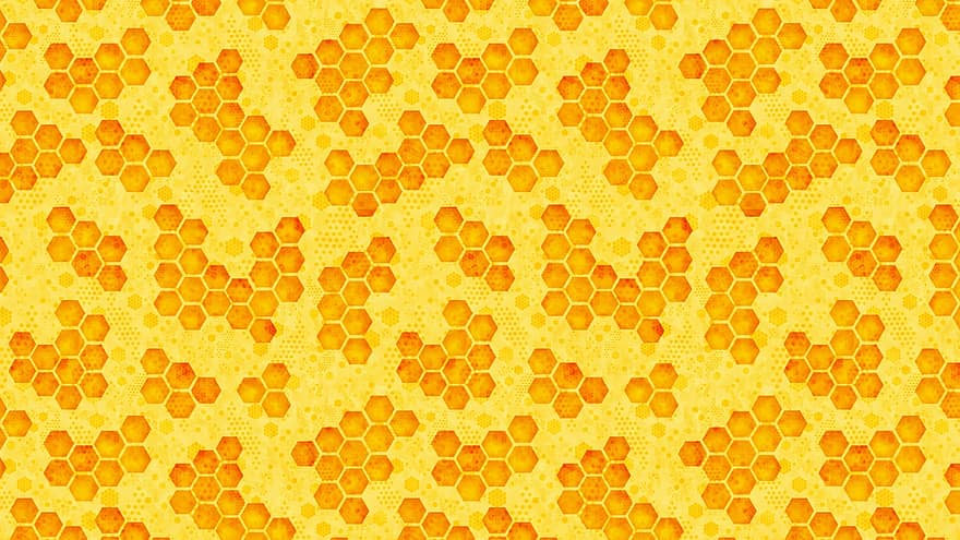 segi enam, madu, pola, abstrak, geometris, sarang madu, sarang lebah, keemasan, kuning, rosh hashanah, Desain