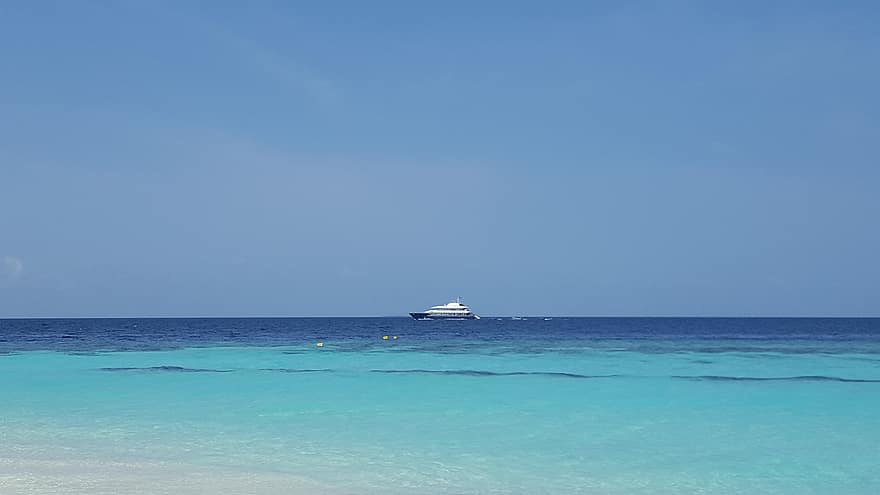 Maledivy, prázdnin, oceán