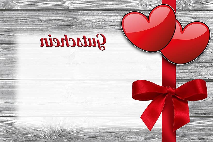 valentine, hjärta, slinga, skinande, alla hjärtans dag, kärlek, trä, grå, romantisk, älskande, röd