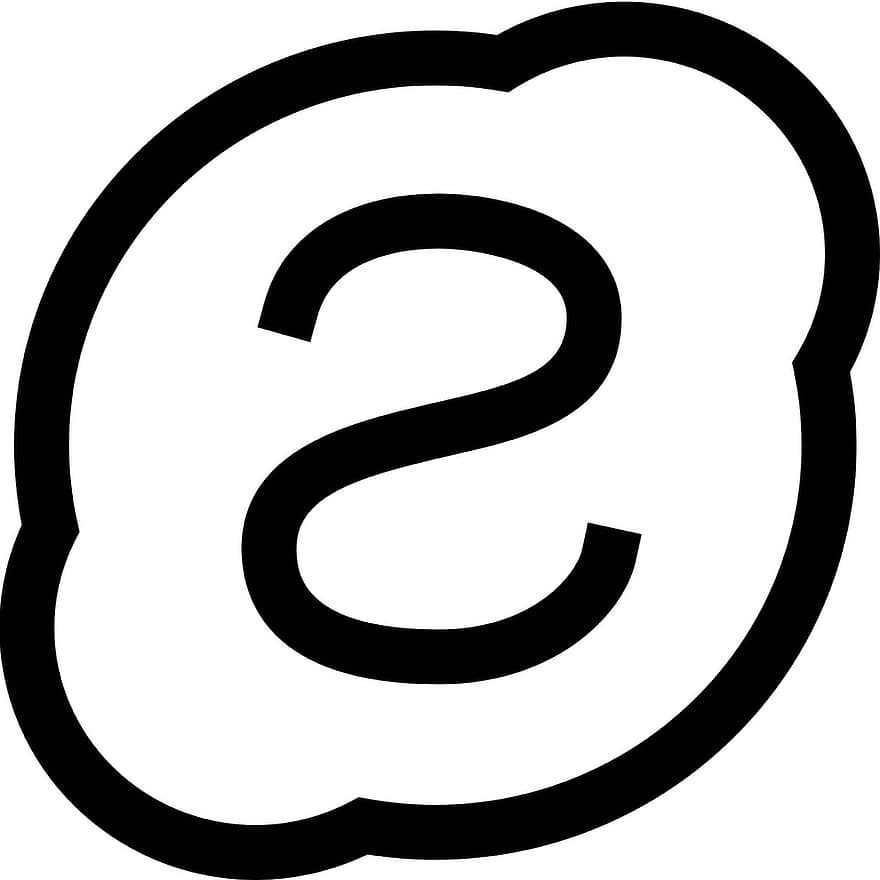 skype, meddelelse, logo