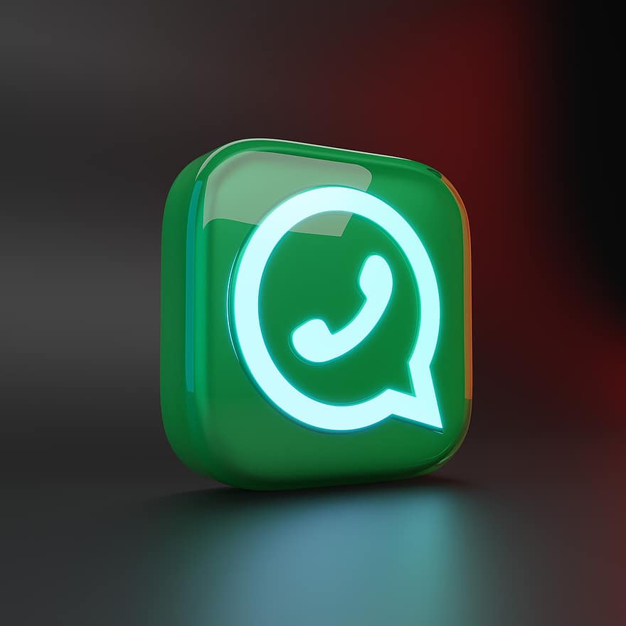Icône WhatsApp, WhatsApp, logo de whatsapp