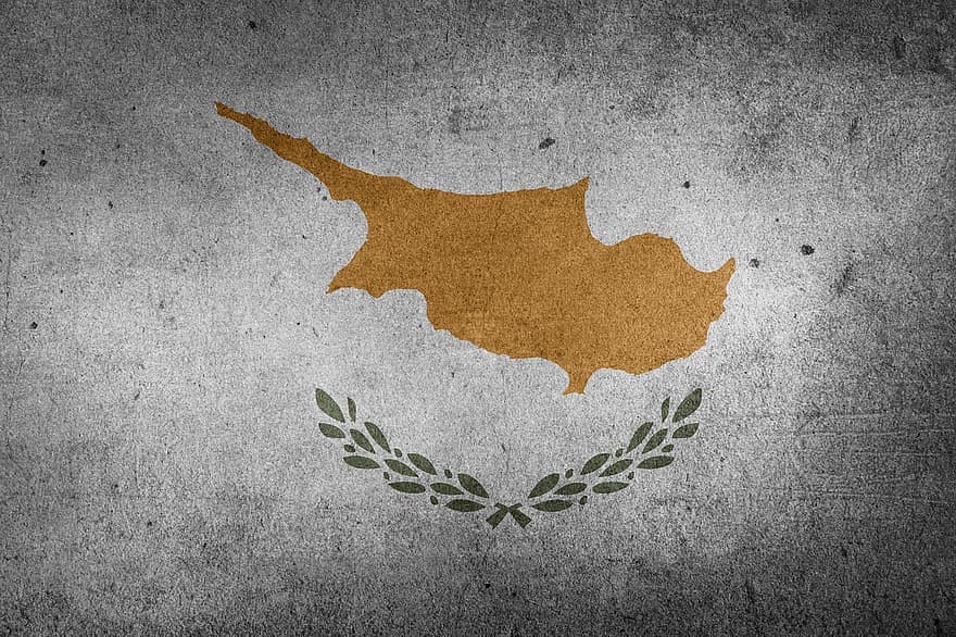 flagg, Kypros, Europa, Midtøsten, Middelhavet