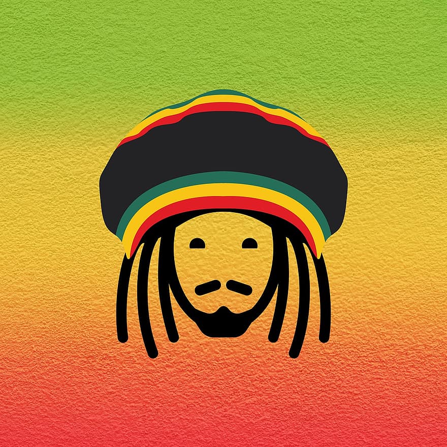 reggae, afrika, lejon, judisk, öken-, jamaica, strand, Sol, banan, karibisk, krigare