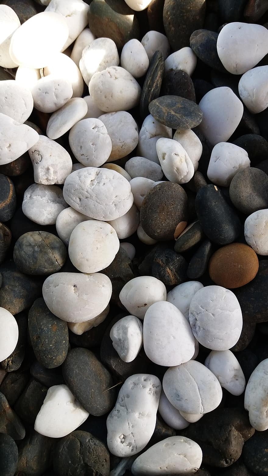 kamyki, skała, żwir, tekstura, kamień, kamyk, tła, zbliżenie, sterta, materiał kamienny, wzór