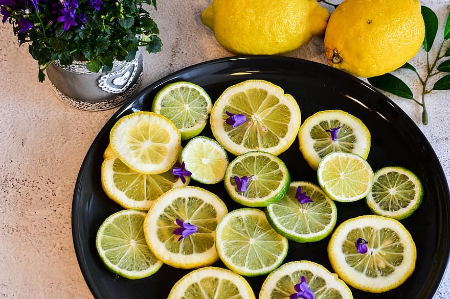 jeruk lemon, jeruk nipis, buah, asam, Buah sitrus, sehat, berair, vitamin