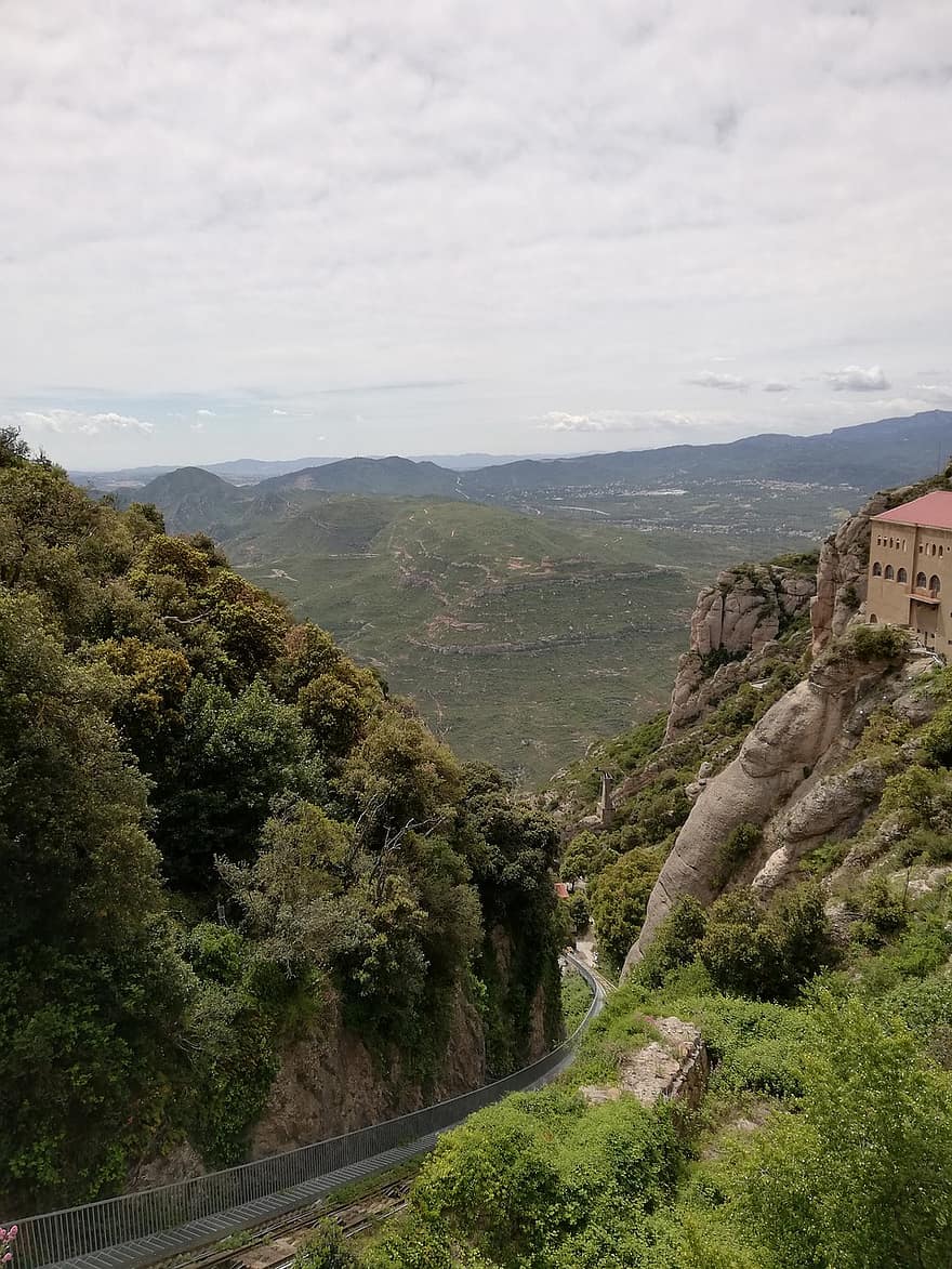 montañas, viaje, exploración, Montserrat, monasterio, España, Barcelona, naturaleza, montaña, paisaje, bosque