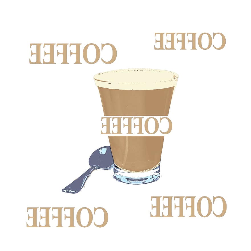 kaffe, skylt, koffein, dryck, espresso, marknadsföring, företag, cappuccino, latte, Kafé