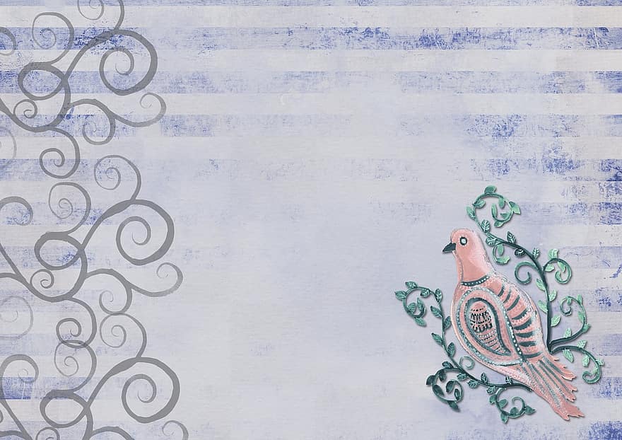 azul, fundo, pomba, pássaro, pano de fundo, decoração, romântico, natureza, quadro, Armação, amor, cartão