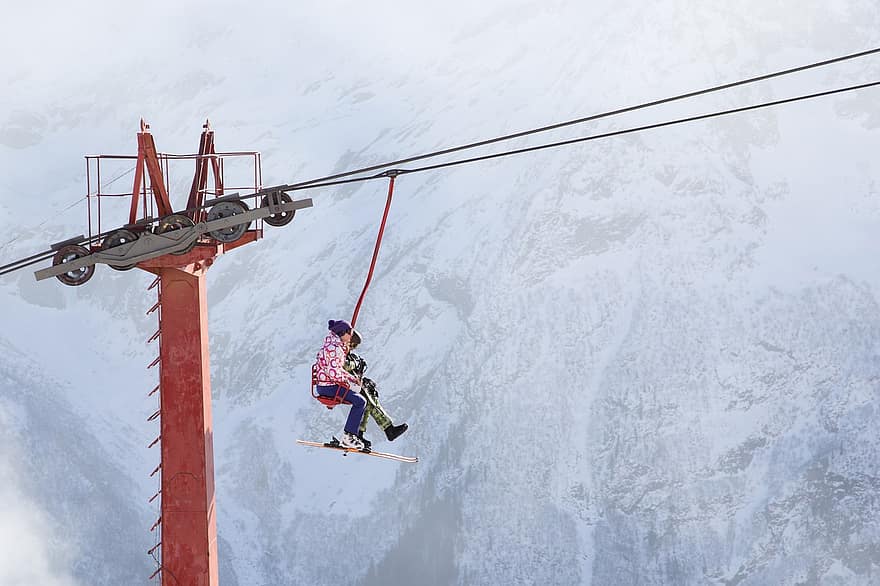 thang máy trượt tuyết, Khu nghỉ dưỡng trượt tuyết, Thang máy trên không, tuyết, mùa đông, Thiên nhiên, ghế nâng, Châu Âu