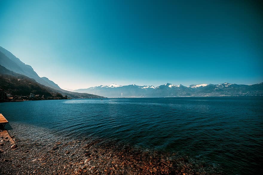 lac, natură, Munte, apă, albastru, peisaj, vară, călătorie, de munte, val, litoral