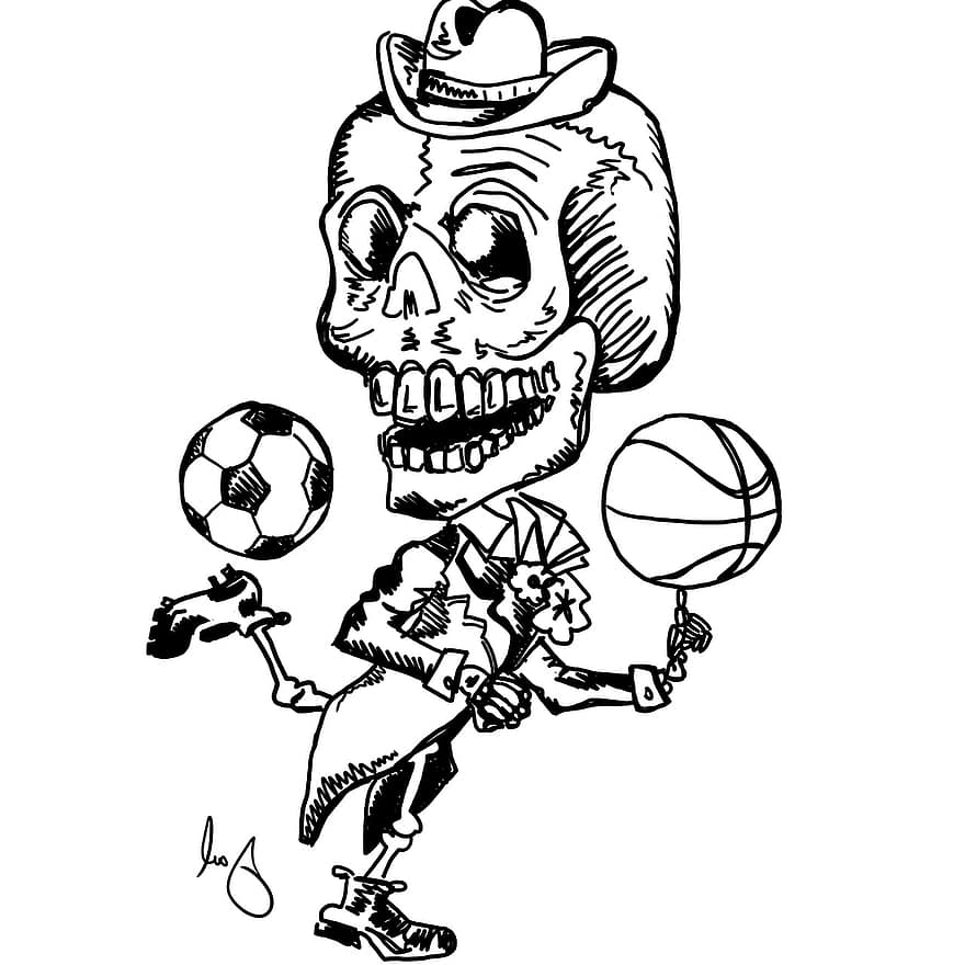Sports, Skeleton, Day Of The Dead, Ink, Drawing, Bones, Dead, Art, Horse, Sketch, Transparent