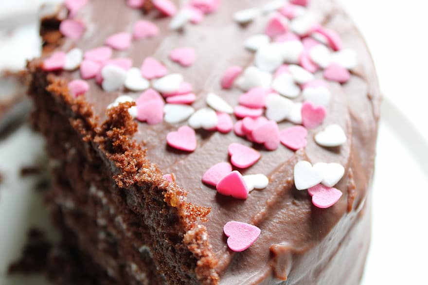 케이크, 디저트, 단, 축하, 초콜릿, 생일