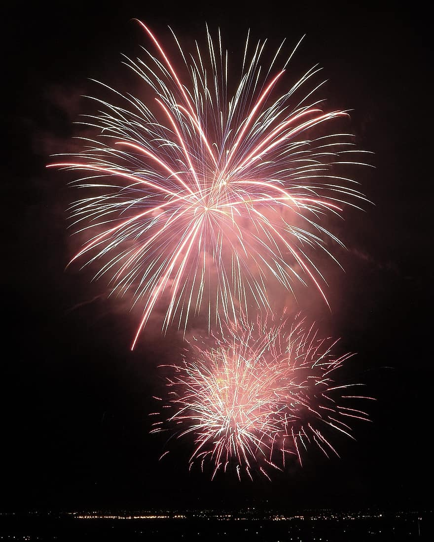 Feuerwerk, Explosion, Pyrotechnik, Feuerwerk Show, Nachthimmel, Fackel, 4. Juli, Tag der Unabhängigkeit, Feier, Kalifornien, Feuerwerkskörper