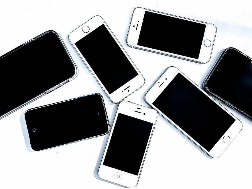 smartfon, telefon, mobilny, ekrany, iPhone