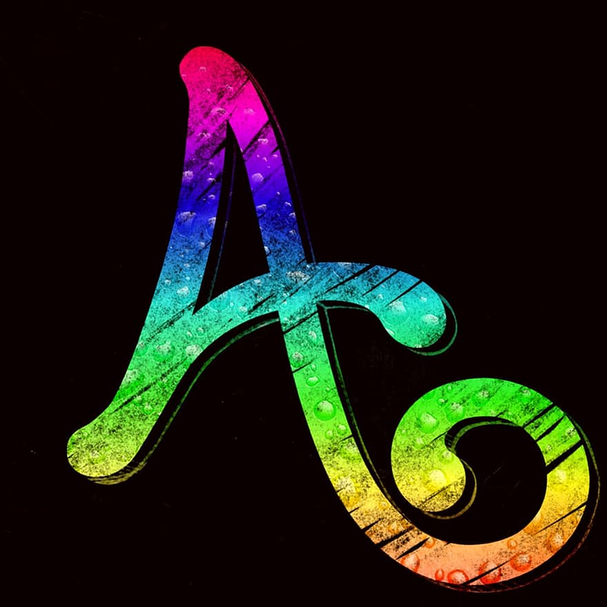 mektup, alfabe, ABC, bir, renkli, öğrenmek, cahil, Almanca