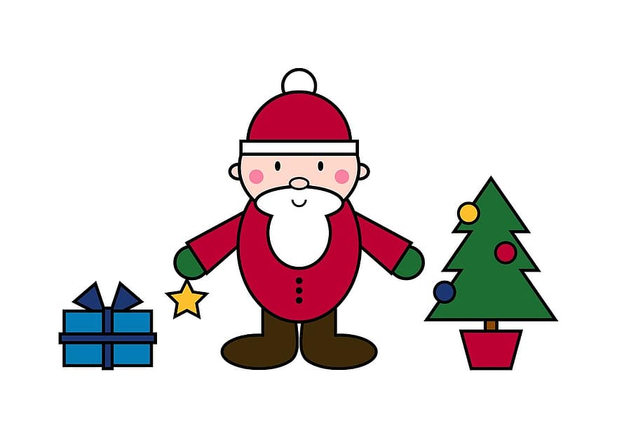 Дед Мороз, рождество, фигура, человек, Николай, дары, сделал, Декабрь, Рождественское время, рождественский мотив, праздновать