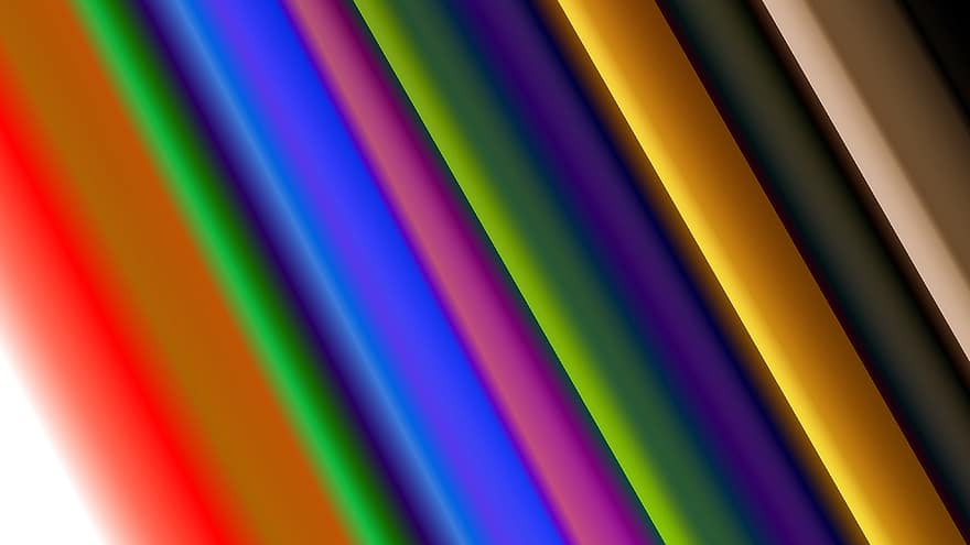Strip, Colorful, Pipes, Books, Color, Creative, Pattern, Vivid, Abstraction, Elegant, Glow