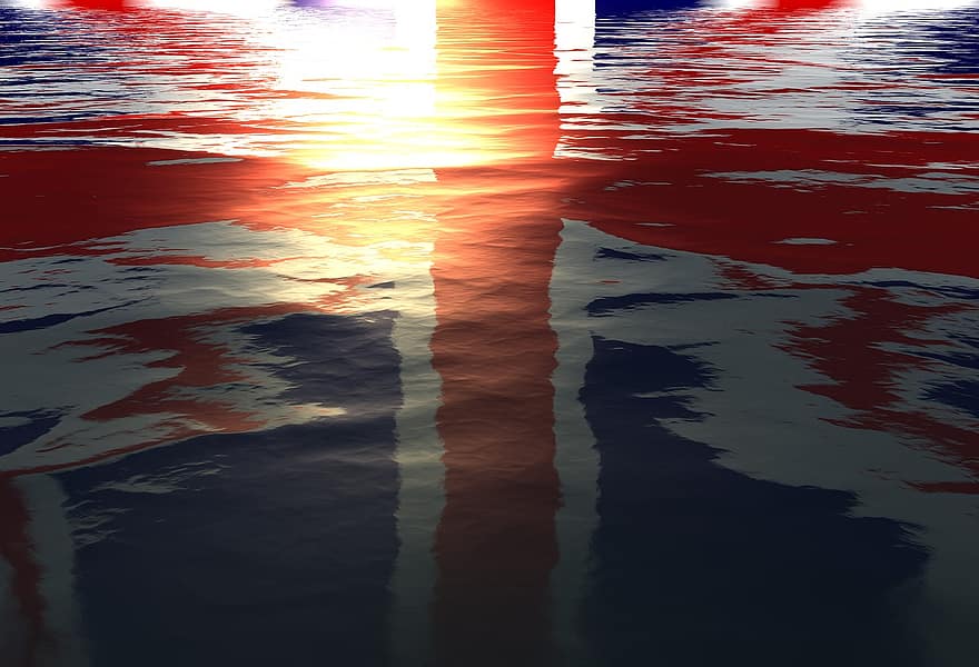 jungties lizdas, vėliava, uk, patriotinis, patriotizmas, britų kalba, atspindys, politika
