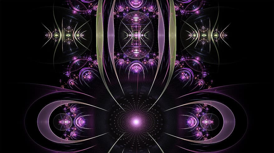fractal, Violet, element, violet, sticlă, model, fantezie, arta fractală, Black Fantasy