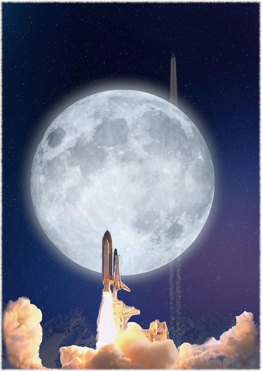 la navette, lancement de fusée, fusée, voyage dans l'espace, navette spatiale, nasa, recherche, aviation, spaceport, décollage