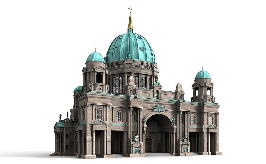 Berlin, dom, Katedral, Arsitektur, bangunan, gereja, tempat-tempat menarik, secara historis, objek wisata, tengara