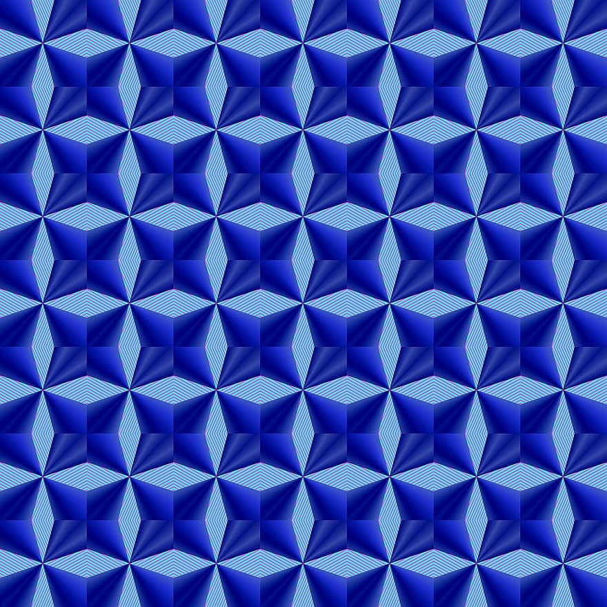 Pattern, Shiny, Blue, Stars, Abstract, Design, Diagonal, Triangle, Shapes, Geometric, Bright