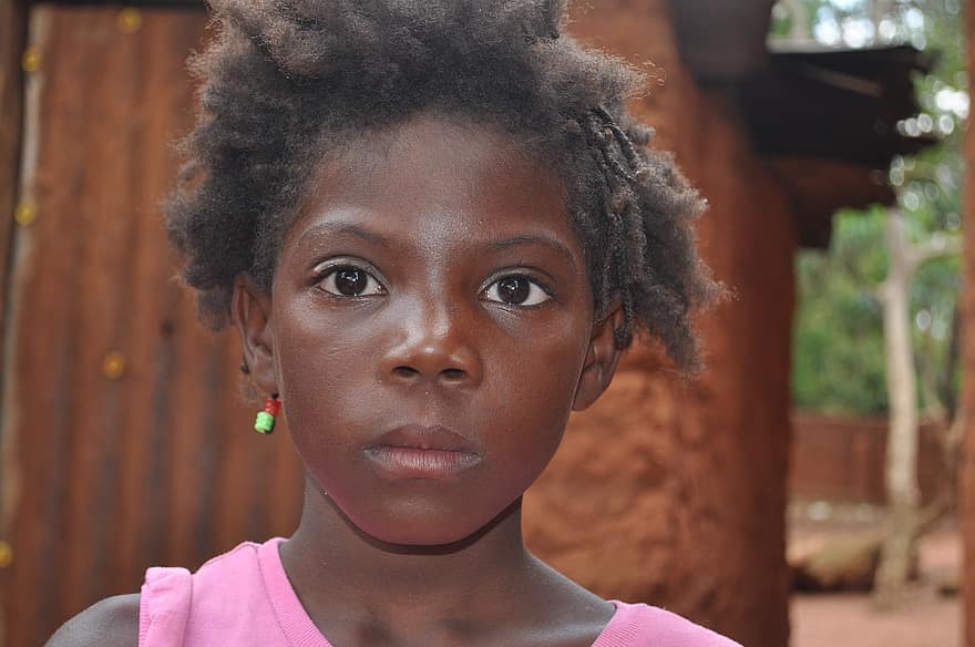 dívka, Angola, poc, Afrika