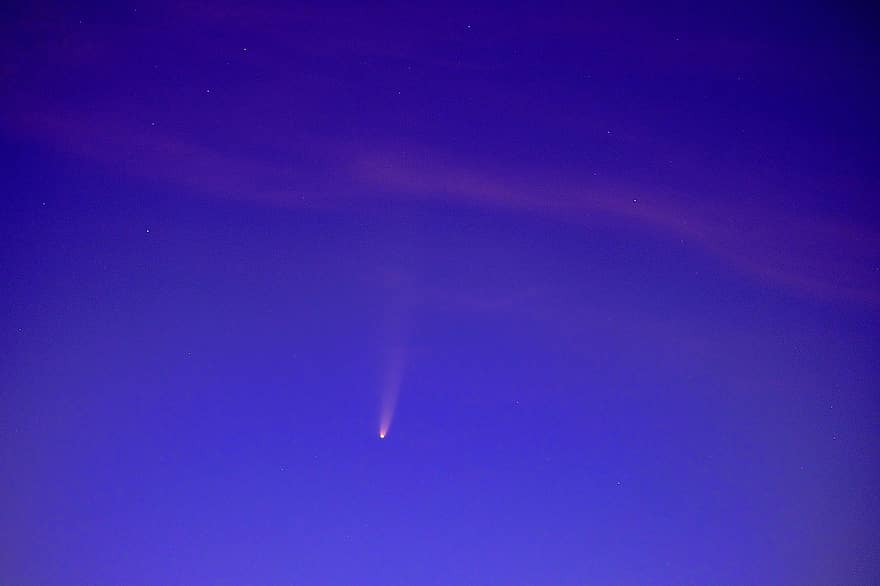 комета, Комета Neowise, Neowise, C 2020 F3, небо