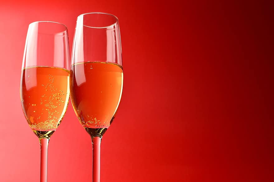 champagne, vitt vin, firande, alkoholhaltig dryck