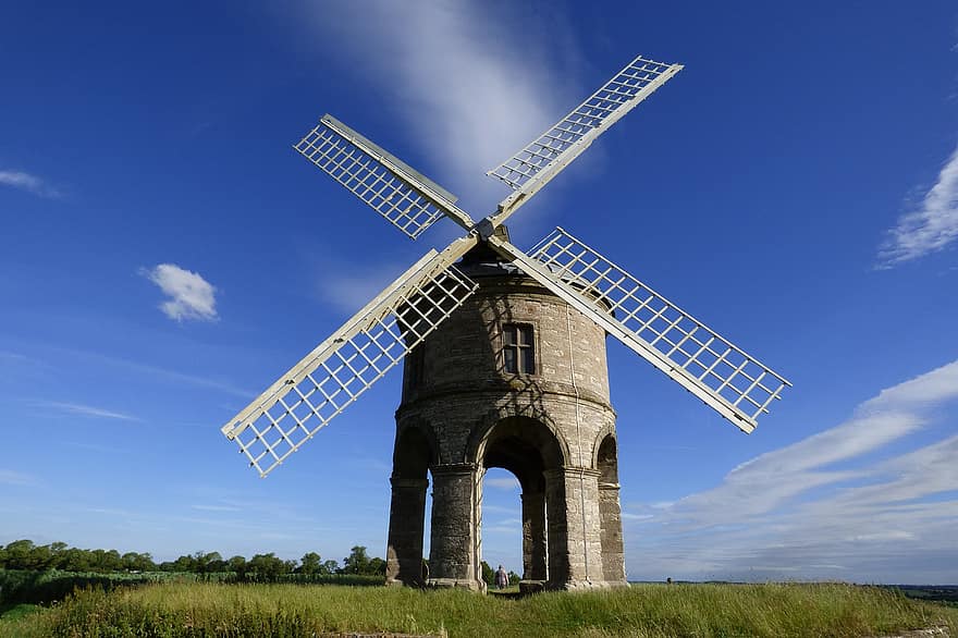Moulin à vent, paysage, monument, bâtiment, architecture, ciel, Angleterre, scène rurale, endroit célèbre, l'histoire, vieux