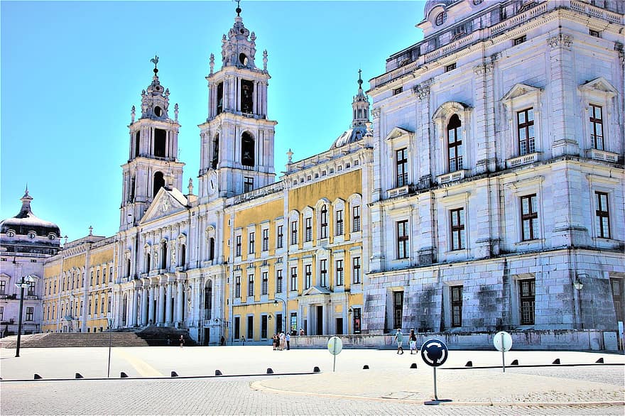Palácio, fortaleza, fachada, arquitetura, Portugal, viagem