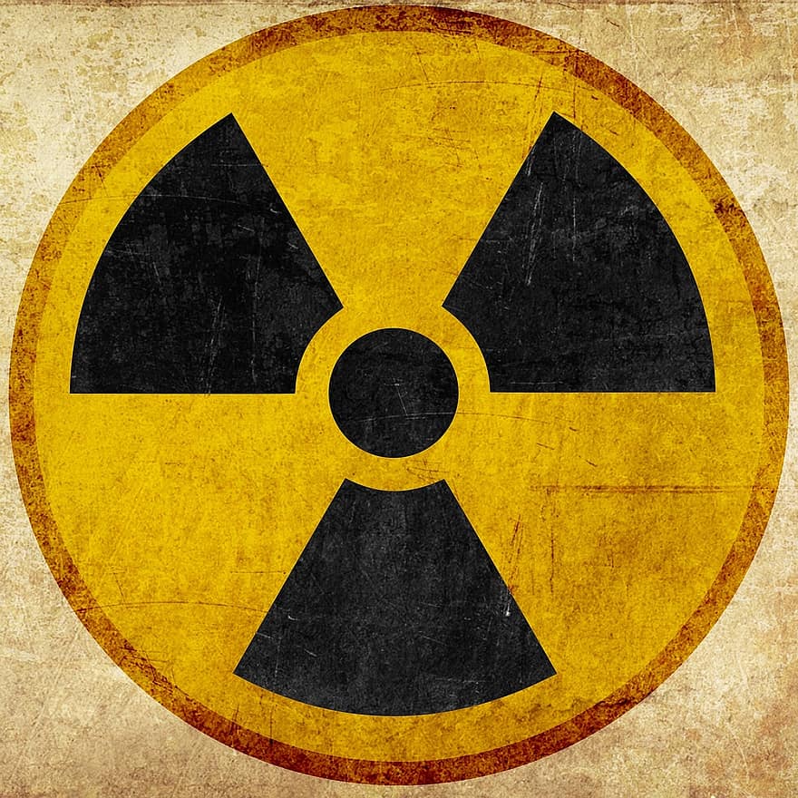 radiació, símbol, perill, energia nuclear