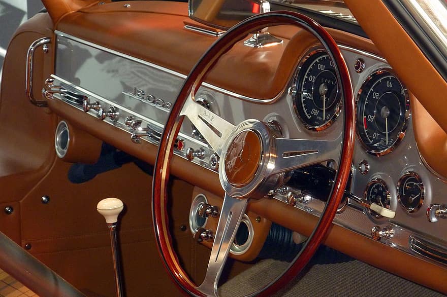 Car, Steering, Vehicle, Cockpit, Mercedes, Interior, Dashboard, Steering Wheel, Auto, Leather, Daimler