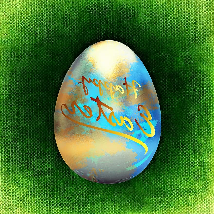 påsk, gratulationskort, glad påsk, ägg, färgrik