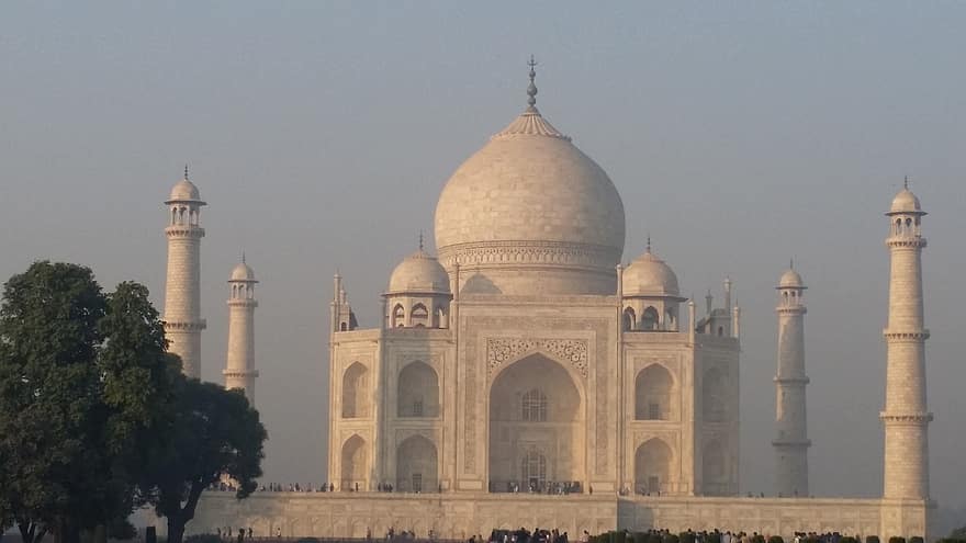 Taj Mahal, mauzoleum, atrakcja turystyczna, agra, podróżować, turystyka, architektura, minaret, znane miejsce, kultury, religia