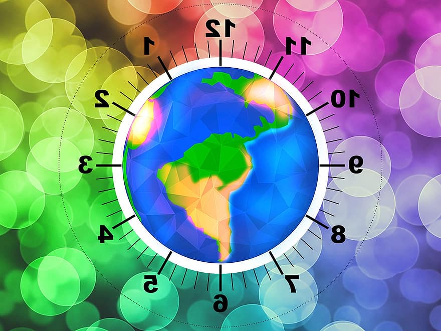 γη, ώρα γης, σφαίρα, κόσμος, χρόνος, ρολόι, χρωματιστά, πλανήτης, παγκόσμια, περιβάλλον, σύμπαν