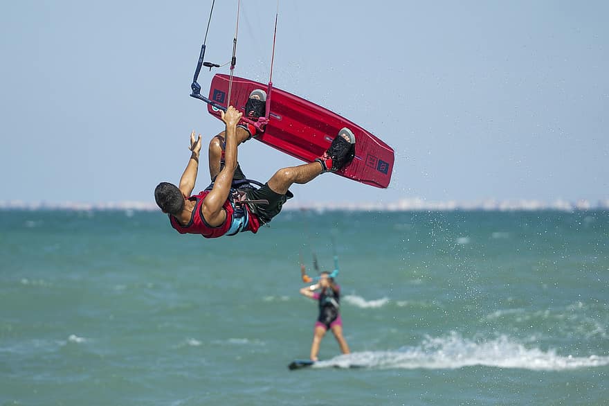 Man, Board, Sea, Wave, Kite, Extreme, Kite Surfing, Wind, Sport, Surf, Kite Boarding