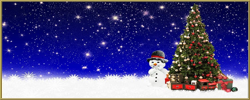 คริสต์มาส, เวลาคริสต์มาส, ต้นคริสต์มาส, ลูก, ลูกบอลกลางคืนสีขาว, ของขวัญ, ทำ, มนุษย์หิมะ, ใบปลิว, อวยพรวันคริสต์มาส, การ์ดอวยพร