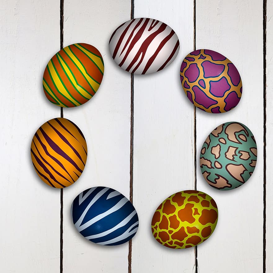 Pasen, Paas eieren, ei, kleurrijk, gekleurde, kleur, de lente, Pasen-thema, pasen decoraties, paasgroet, achtergrond