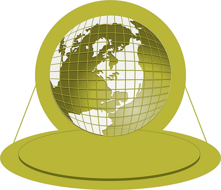 World, Globe, Banner, Business, Logo, Sphere, Global, Design, Planet, Map, Travel