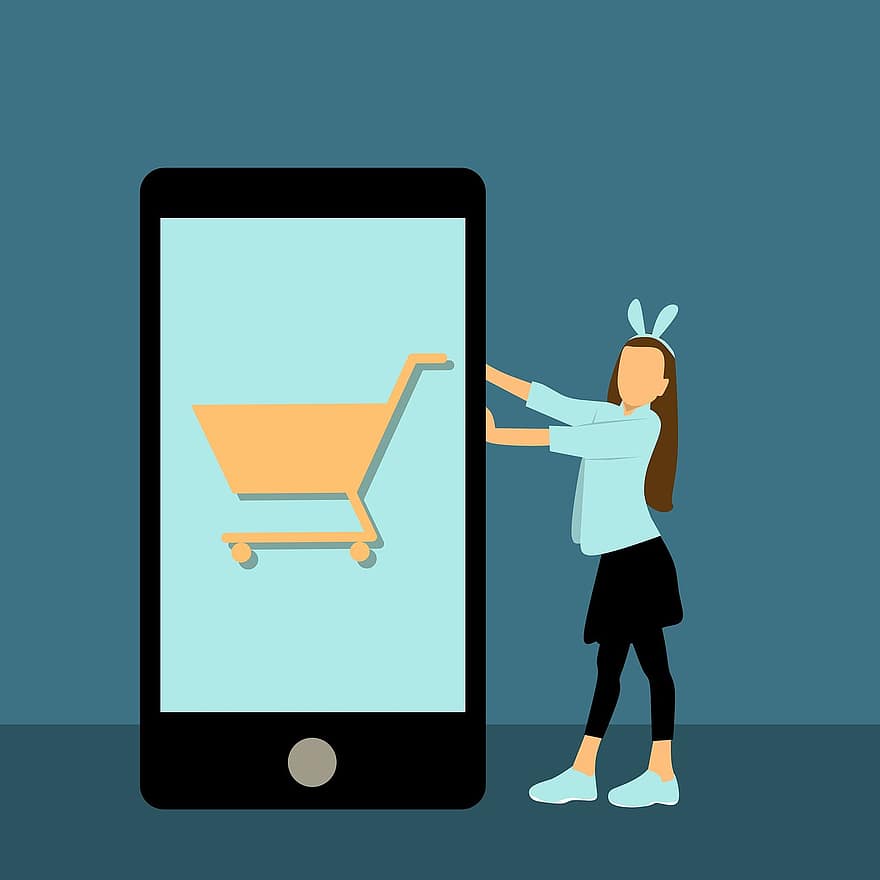 design, Online nakupování, dívka, žena, nakupování, telefon, podnikání, Internet, dotek, obrazovka, přenosný