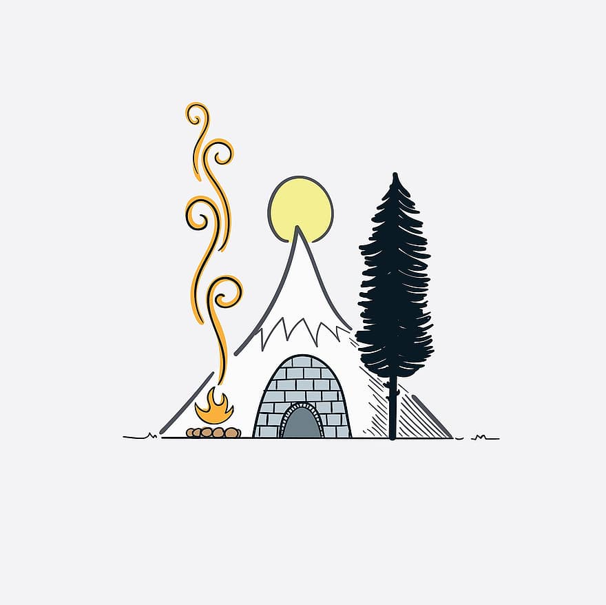 tenda, campament, muntanya, foguera, naturalesa, viatjar, a l'aire lliure, aventura, senderisme, foc, vacances
