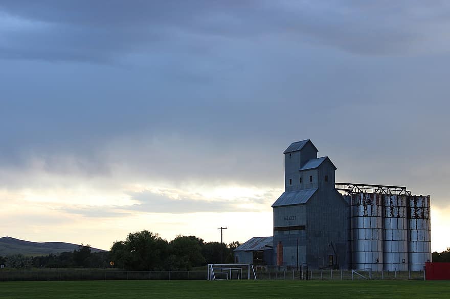 silo, Montana, campagne