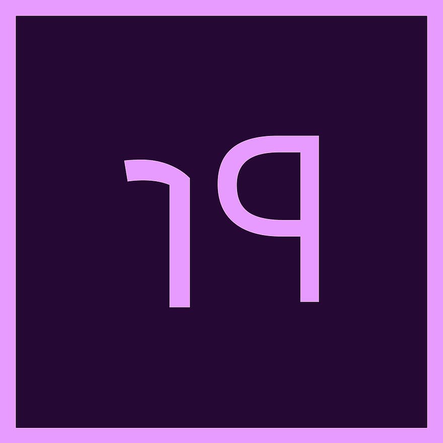 premiéra, adobe, loga, ikona, symbol, mrak, cc, Cs6, Cs5, Cs4, Lilac Logo