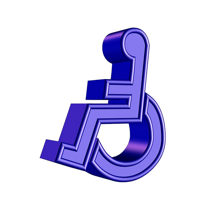 Disabled, Sign, Symbol, Wheelchair, Help, Handicapped, Disability, Accessible, Icon, Chair, Human