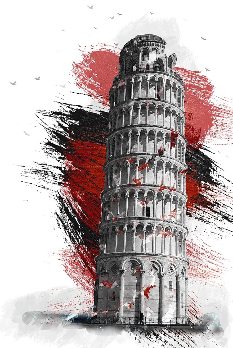 pisa, Italia, italia, det skjeve tårnet, reise, tur, ferie, landskap, ferien, monumenter, gammel