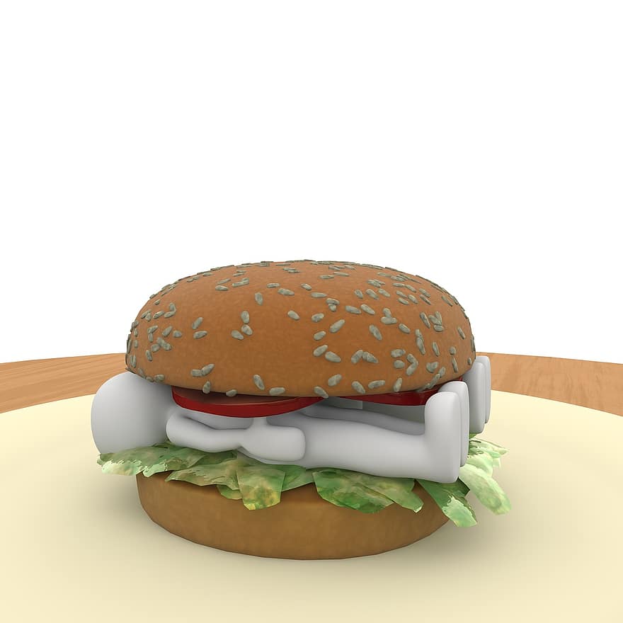 hamburger, kritikk, hurtigmat, fett, burger, søppelmat, usunn, mat