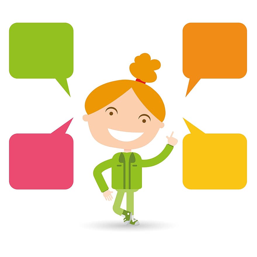 Talk, Discussions, Girls, Kids, Clipart, Cute, Design, The Classroom, Learning