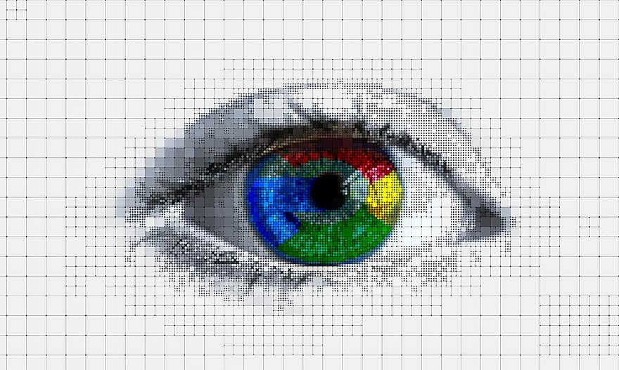 Eye, Google, Detail, Macro, Face, Structure, Internet, Network, Social, Social Network, Logo